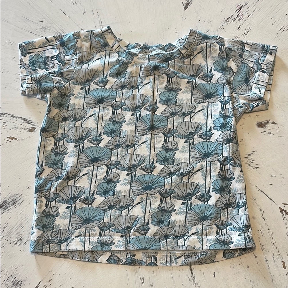 Kate Quinn Aqua Poppy T-Shirt